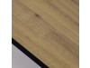 CT-622 OAK, konferenční stolek 100x60cm, černá / dub divoký