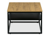 CT-644 OAK, konferenční stolek 100x60cm, černá / dub divoký