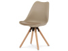 CT-762 CAP, jídelní židle, buk / plast + ekokůže cappucinno