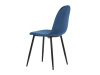 CT-971 BLUE4, jídelní židle, černá / látka modrá