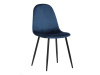 CT-971 BLUE4, jídelní židle, černá / látka modrá