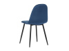 CT-971 BLUE4, jídelní židle, černá / látka modrá
