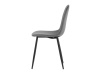 CT-971 GREY4, jídelní židle, černá / látka šedá