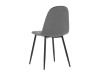 CT-971 GREY4, jídelní židle, černá / látka šedá