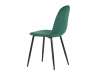 CT-971 GRN4, jídelní židle, černá / látka zelená