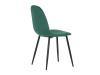 CT-971 GRN4, jídelní židle, černá / látka zelená