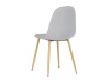 CT-972 SIL2, jídelní židle, přírodní / látka stříbrná