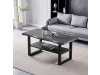 CT-F4212 GREY, konferenční stůl 120x60cm, černý lak / dub šedý