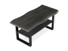 CT-F4212 GREY, konferenční stůl 120x60cm, černý lak / dub šedý
