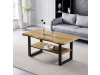 CT-F4212 OAK, konferenční stůl 120x60cm, černý lak / dub divoký