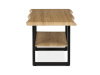CT-F4212 OAK, konferenční stůl 120x60cm, černý lak / dub divoký