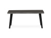 CT-F4412 GREY, konferenční stůl 120x60cm, černý lak / dub šedý
