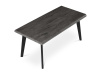 CT-F4412 GREY, konferenční stůl 120x60cm, černý lak / dub šedý