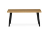 CT-F4412 OAK, konferenční stůl 120x60cm, černý lak / dub divoký