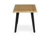 CT-F4412 OAK, konferenční stůl 120x60cm, černý lak / dub divoký
