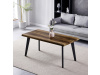 CT-F4412 OLW, konferenční stůl 120x60cm, černý lak / staré dřevo