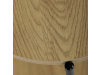 CT-G1005 OAK, přístavný stolek, černý lak / dub divoký