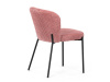 CT-W1077 PINK2, jídelní židle, černá / látka růžová