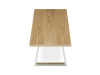 CT-W1515 OAK, konferenční stůl 120x60cm, broušený nerez / dub