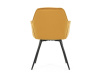 DCH-421 YEL4, jídelní židle, černá / látka žlutá