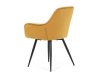 DCH-421 YEL4, jídelní židle, černá / látka žlutá