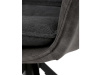 DCH-B1180 GREY2, jídelní otočné křeslo, černá / látka šedá