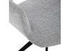 DCH-D1320 GREY2, jídelní otočné křeslo, černá / látka šedá