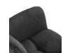 DCH-P3146 GREY2, jídelní křeslo, černá / látka tmavě šedá