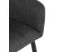 DCH-P3146 GREY2, jídelní křeslo, černá / látka tmavě šedá