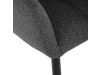 DCH-P3146 GREY2, jídelní křeslo, černá / látka tmavě šedá