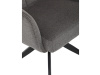 DCH-P3170 GREY2, jídelní otočné křeslo, černá / látka šedá