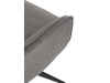 DCH-P3170 GREY2, jídelní otočné křeslo, černá / látka šedá