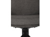 DCH-P3174 GREY2, jídelní otočné křeslo, černá / látka šedá