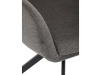 DCH-P3174 GREY2, jídelní otočné křeslo, černá / látka šedá