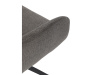 DCH-P3174 GREY2, jídelní otočné křeslo, černá / látka šedá