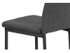 DCL-391 GREY2, jídelní židle, antracitový lak / látka šedá