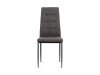 DCL-397 GREY2, jídelní židle, antracit / látka šedá