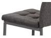 DCL-397 GREY2, jídelní židle, antracit / látka šedá
