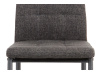 DCL-397 GREY2, jídelní židle, antracit / látka šedá