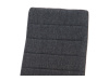 DCL-400 GREY2, jídelní židle, antracit / látka šedá