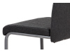 DCL-400 GREY2, jídelní židle, antracit / látka šedá