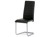 DCL-402 BK, jídelní židle, šedá / ekokůže černá