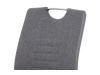 DCL-405 GREY2, jídelní židle, chrom / látka šedá + ekokůže šedá