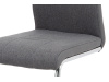DCL-405 GREY2, jídelní židle, chrom / látka šedá + ekokůže šedá
