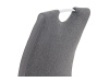 DCL-405 GREY2, jídelní židle, chrom / látka šedá + ekokůže šedá