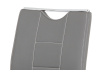 DCL-411 GREY, jídelní židle, chrom / ekokůže šedá