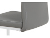 DCL-411 GREY, jídelní židle, chrom / ekokůže šedá