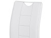 DCL-411 WT, jídelní židle, chrom / ekokůže bílá