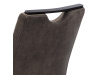 DCL-412 GREY3, jídelní židle, černý lak / látka vintage šedá