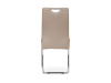 DCL-418 CAP, jídelní židle, chrom / ekokůže cappuccino